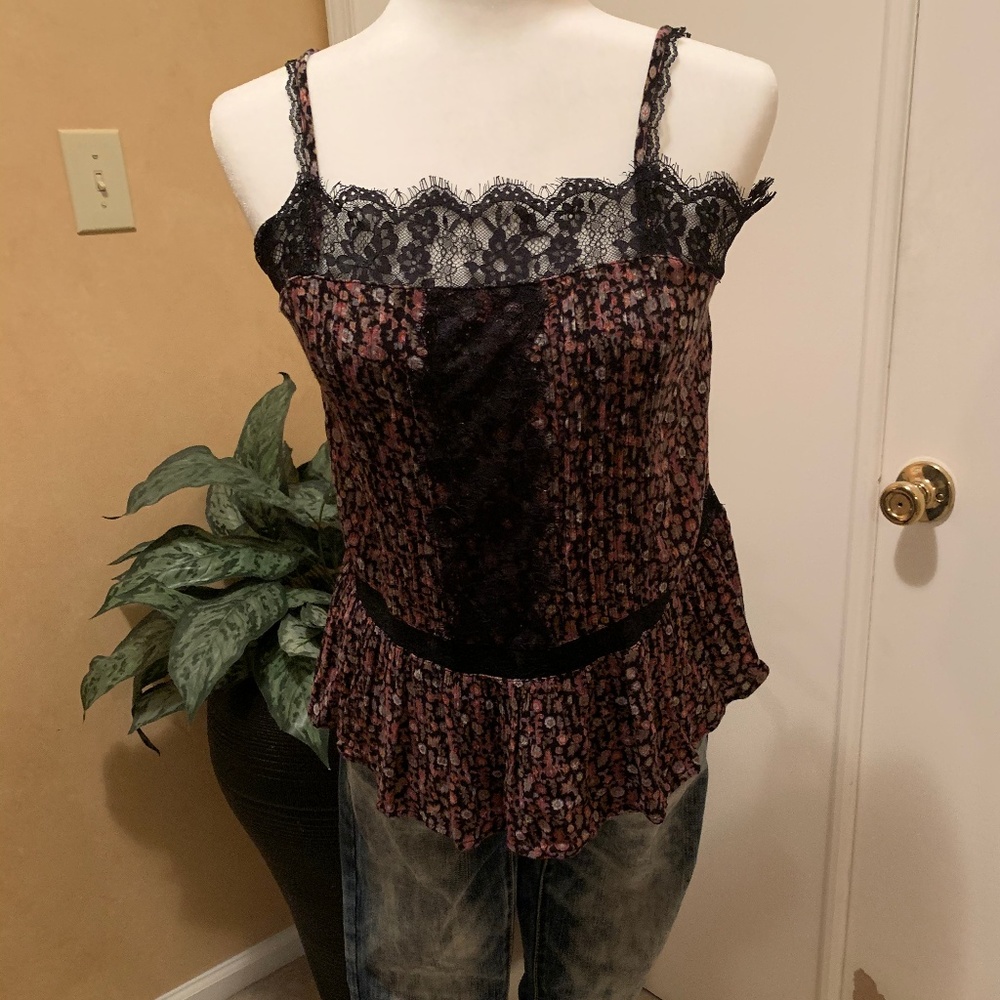 American Eagle Lace-Trim Tank